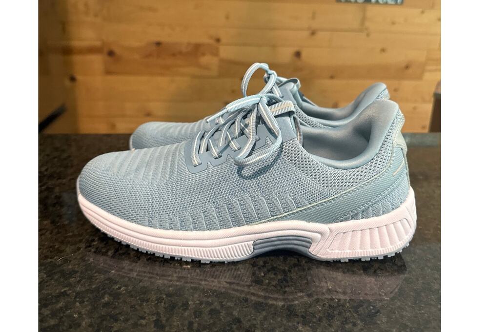 Orthofeet Kita Hands-Free Blue Shoes Women's Size 9 D Wide